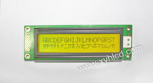 2002黄绿膜字符点阵液晶模块