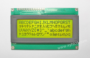 2004黄绿膜字符点阵模块